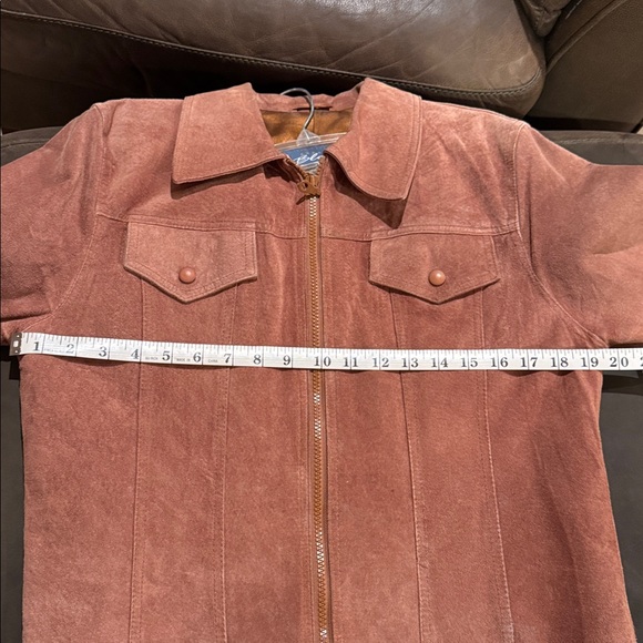 Light Brown Suede Jacket Fully Lined - Picture 11 of 12